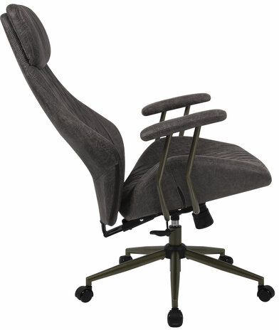 Кресло BRABIX PREMIUM Dakota EX-572, синхромеханизм, искусственная замша, темно-серый, 532943