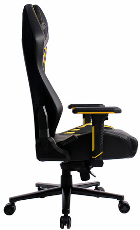 Кресло BRABIX PREMIUM "Tanos GM-180", мультиблок, 4D подлокотники, литой поролон, черное/желтое, 532953