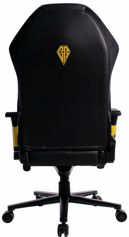 Кресло BRABIX PREMIUM "Tanos GM-180", мультиблок, 4D подлокотники, литой поролон, черное/желтое, 532953