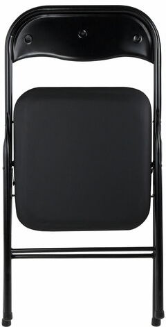 Стулья складные BRABIX "Golf CF-007", КОМПЛЕКТ 4 шт., черный каркас, кожзам черный, 533032