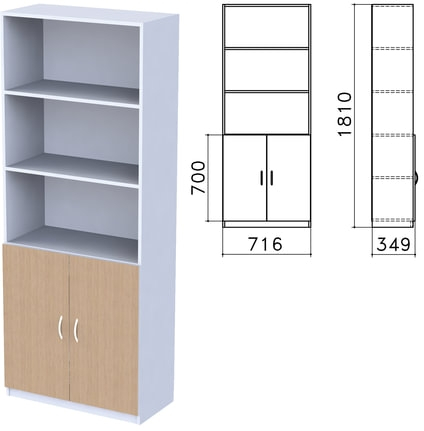 Шкаф полузакрытый Бюджет