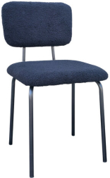 Стулья BRABIX "Ideal CF-080", КОМПЛЕКТ 4 шт., черный каркас, букле черный, 533244