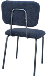 Стулья BRABIX "Ideal CF-080", КОМПЛЕКТ 4 шт., черный каркас, букле черный, 533244