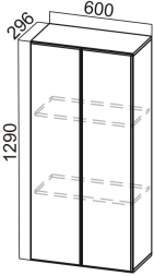 Пенал-надстройка 600 (296) Модус