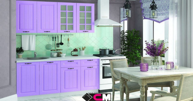 Кухня Мария Сирень  (1,6 м) модульная