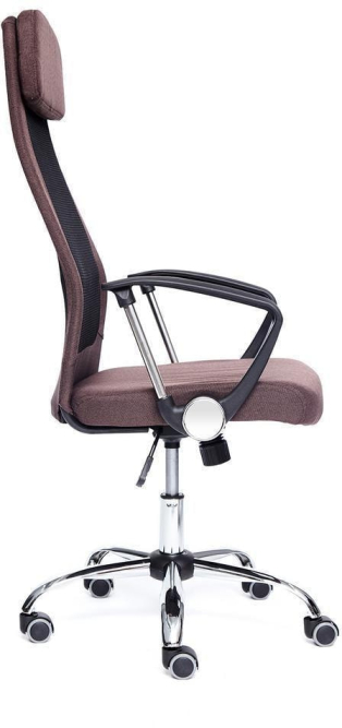 Кресло PROFIT ткань, коричневый/черный