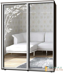 Шкаф-купе 2х дв Стандарт Пескоструй № 33