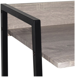 Стол на металлокаркасе BRABIX "LOFT CD-003", 640х420х840 мм, цвет дуб антик, 641216