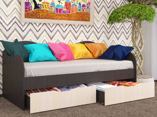 Кровать с ящиками БОКС