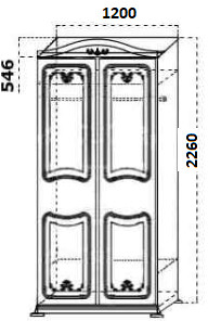 Шкаф комби Азалия Кубань мебель