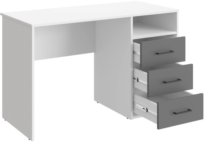 Стол Оскар ОС-20 белый структурный/графит