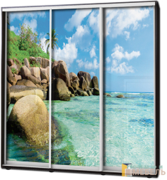 Шкаф купе 3х дв Фотопечать № 31