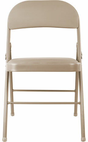 Стулья складные BRABIX "Golf Plus CF-003" КОМФОРТ, КОМПЛЕКТ 4шт., бежевый каркас, кожзам бежевый, 533033