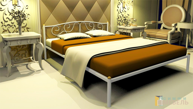 Металлическая кровать Ангелина