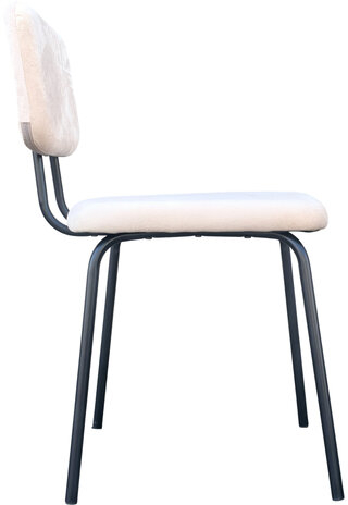 Стулья BRABIX "Dream CF-090", КОМПЛЕКТ 4 шт., черный каркас, ткань бежевая, 533251