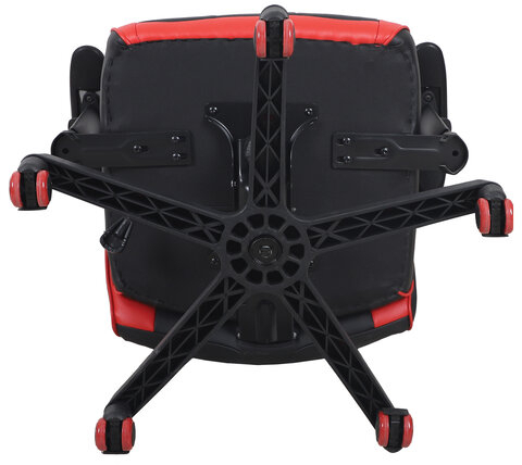 Кресло компьютерное BRABIX "Storm GM-006", регулируемые подлокотники, экокожа, черное/красное, 532500