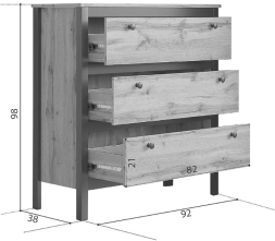Тумба Лофт KOM3S/90