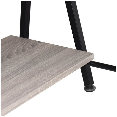 Стол на металлокаркасе BRABIX "LOFT CD-004", 1200х535х1110 мм, 3 полки, цвет дуб антик, 641219