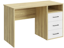 Стол Оскар ОС-20 блэквуд ячменный/белый структурный