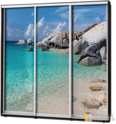 Шкаф купе 3х дв Фотопечать № 32