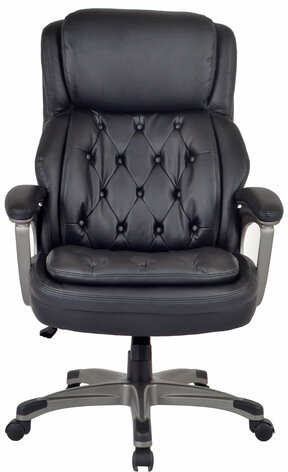 Кресло BRABIX PREMIUM Regal EX-557, НАГРУЗКА до 150кг., пружинный блок, экокожа, черный, 532945