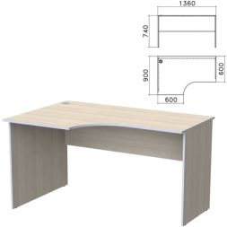 Стол письменный эргономичный Бюджет левый
