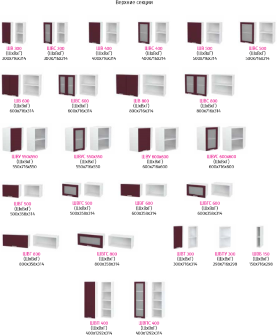 Кухня Мария Крем | Бордо (1,6 м) модульная