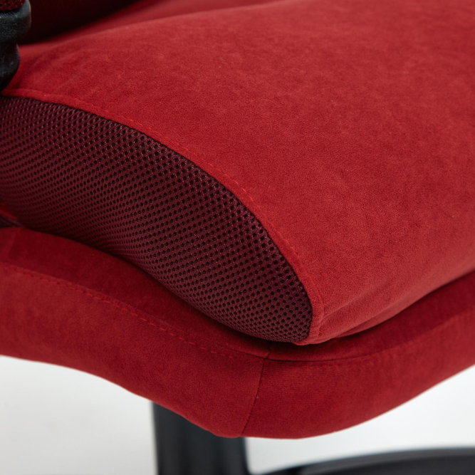 Кресло DUKE флок/ткань, бордо/бордо, 10/TW-13
