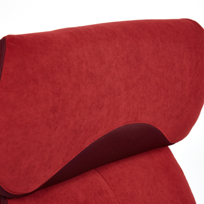 Кресло DUKE флок/ткань, бордо/бордо, 10/TW-13