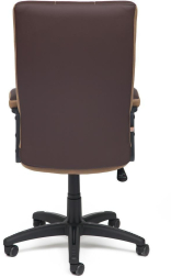 Кресло TRENDY кож/зам/ткань, коричневый/бронзовый, 36-36/21