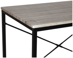 Стол на металлокаркасе BRABIX "LOFT CD-005", 1200х520х1200 мм, 3 полки, цвет дуб антик, 641222