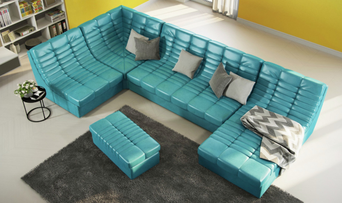 Диван угловой Босфор 205+ОТТ+С+П1+ПУФ