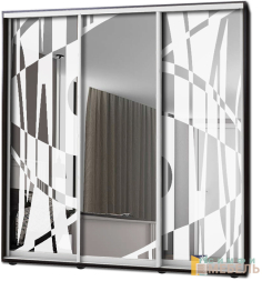 Шкаф купе 3х дв Пескоструй № 29