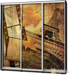 Шкаф купе 3х дв Фотопечать № 33