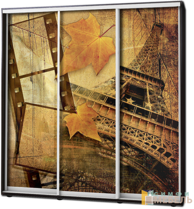 Шкаф купе 3х дв Фотопечать № 33