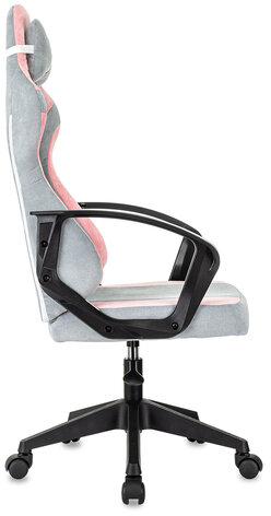 Кресло компьютерное BRABIX ''Forcer GM-127'', 2 подушки, ткань, розовое/серое, 533215
