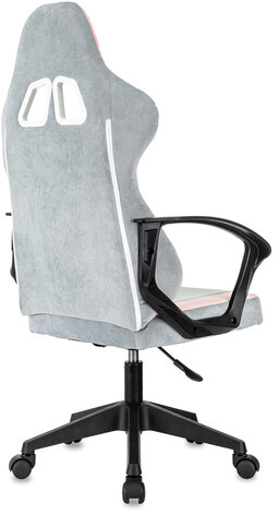 Кресло компьютерное BRABIX ''Forcer GM-127'', 2 подушки, ткань, розовое/серое, 533215