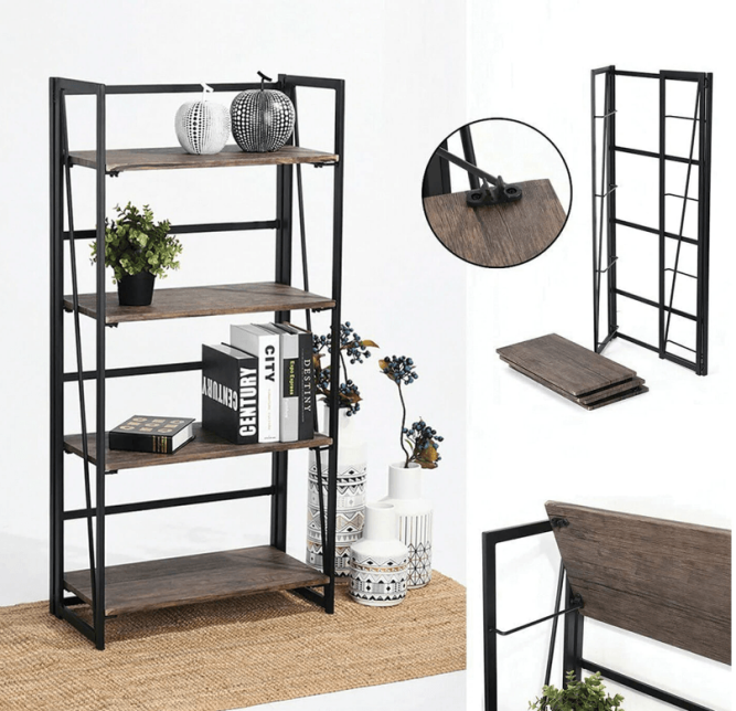 Стеллаж на металлокаркасе BRABIX LOFT SH-001 складной