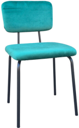 Стулья BRABIX "Dream CF-090", КОМПЛЕКТ 4 шт., черный каркас, ткань зеленая, 533253