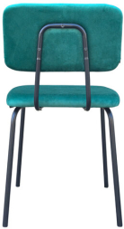 Стулья BRABIX "Dream CF-090", КОМПЛЕКТ 4 шт., черный каркас, ткань зеленая, 533253