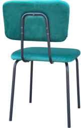 Стулья BRABIX "Dream CF-090", КОМПЛЕКТ 4 шт., черный каркас, ткань зеленая, 533253