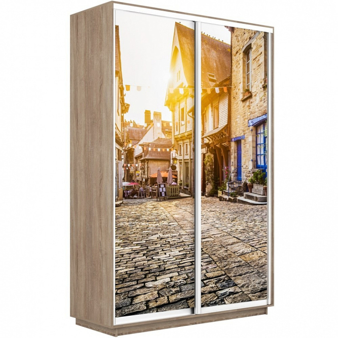 Шкаф-купе Экспресс 2-х дверный (Фото №1022 Улица)