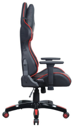 Кресло компьютерное BRABIX &quot;GT Carbon GM-120&quot;, две подушки, экокожа, черное/красное, 531931