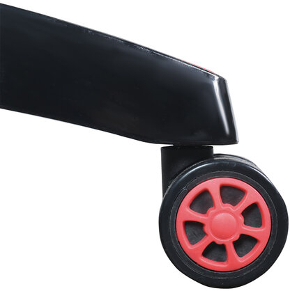 Кресло компьютерное BRABIX "GT Carbon GM-120", две подушки, экокожа, черное/красное, 531931