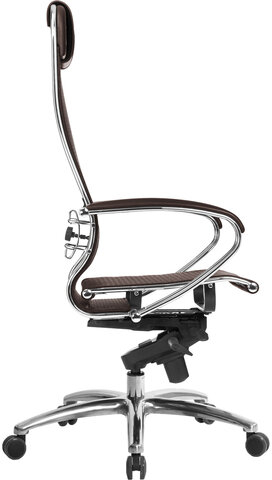 Кресло офисное МЕТТА "SAMURAI" S-1.04, сверхпрочная ткань-сетка, темно-коричневое