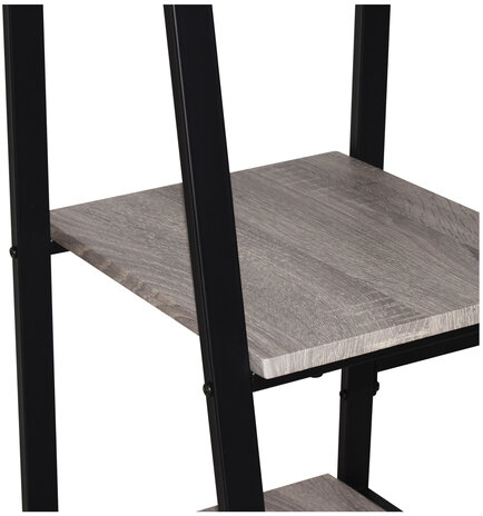 Стол на металлокаркасе BRABIX "LOFT CD-006", 1200х500х730 мм, 2 полки, цвет дуб антик, 641225