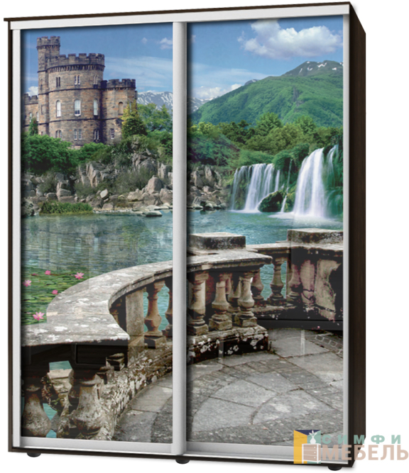 Шкаф-купе 2х дв Стандарт Фотопечать № 63
