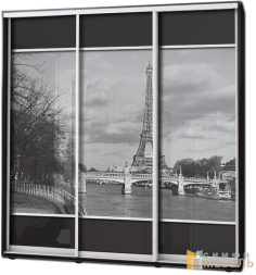 Шкаф купе 3х дв Фотопечать № 34