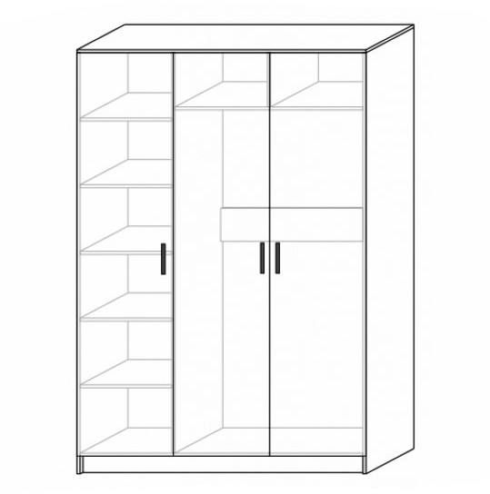 Шкаф комбинированный Либерти (Альбина)