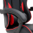 Кресло компьютерное CROMEX "Joker GM-125", две подушки, экокожа, черное/красное, 532954